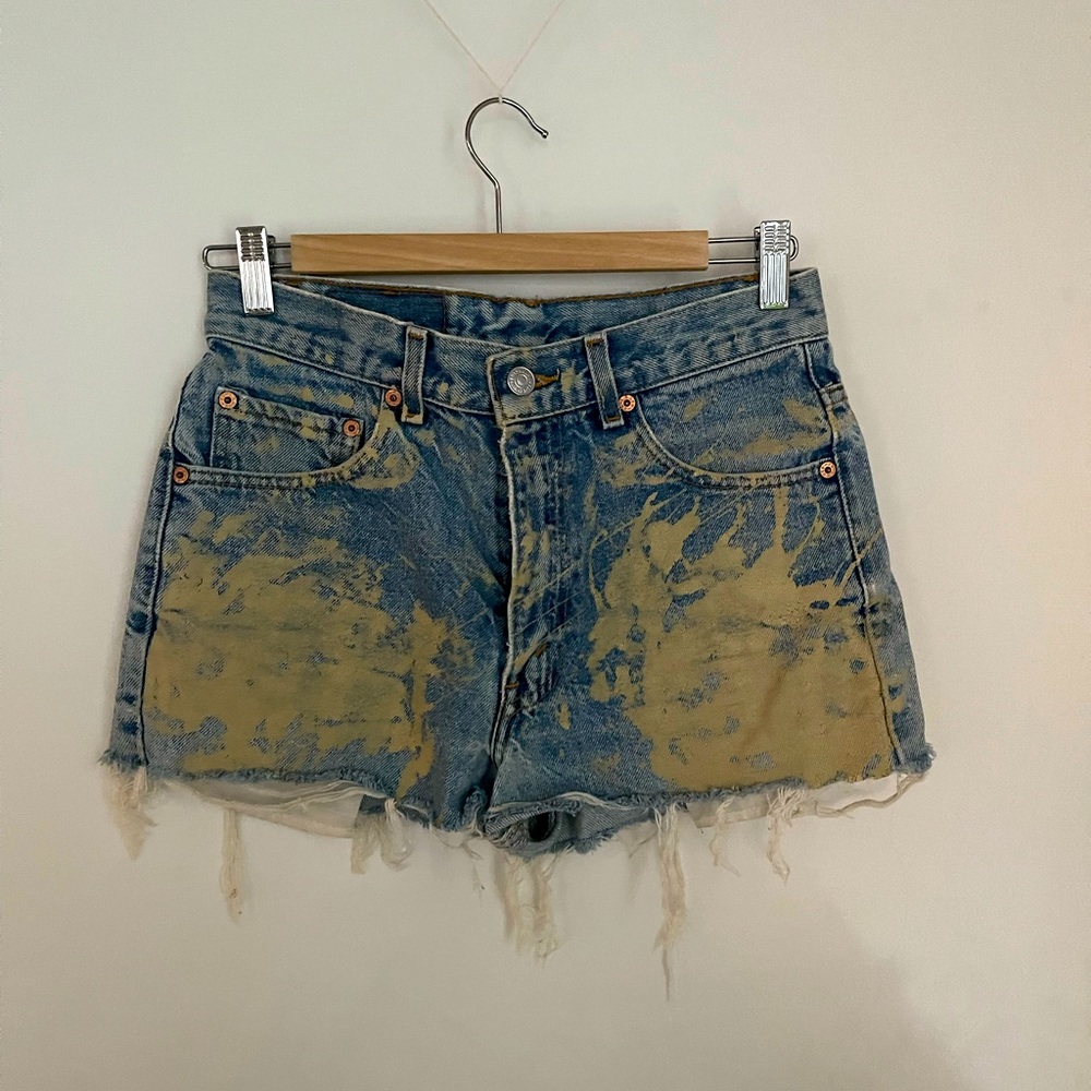 Levi’s vintage denim shirt with splattered paint